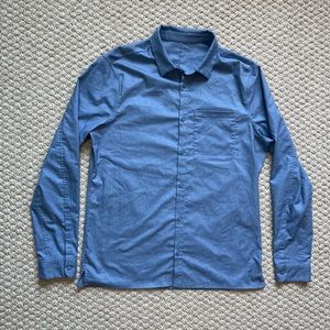 lululemon athletica Blue Casual Button Down Shirt